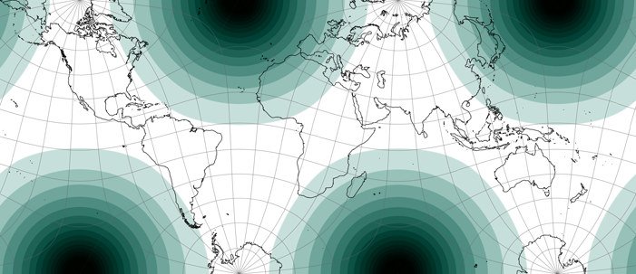 Areal distortions of Markley’s tetrahedral projection