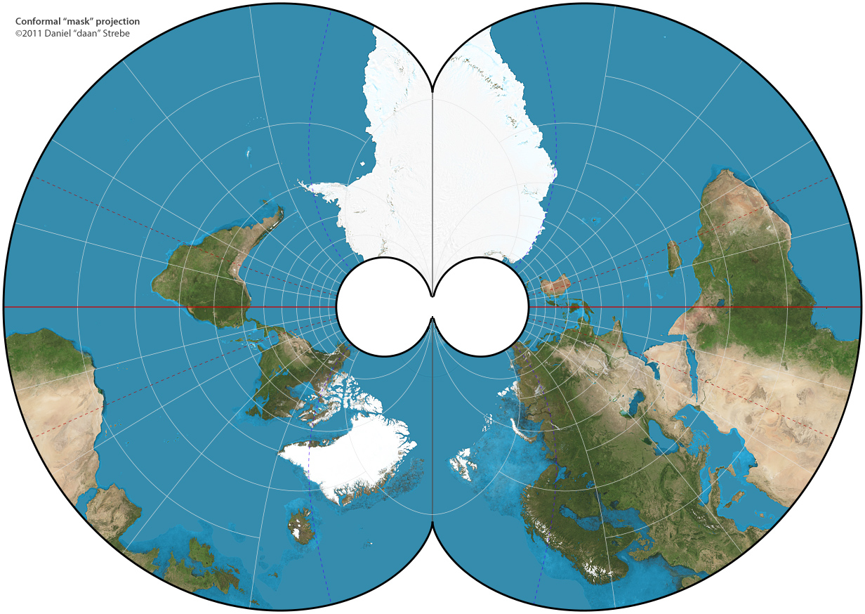 Conformal masque projection