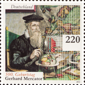 German Mercator stamp