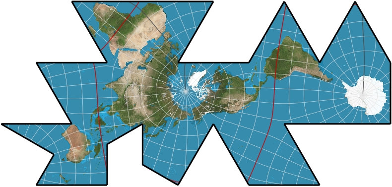 Dymaxion-like conformal